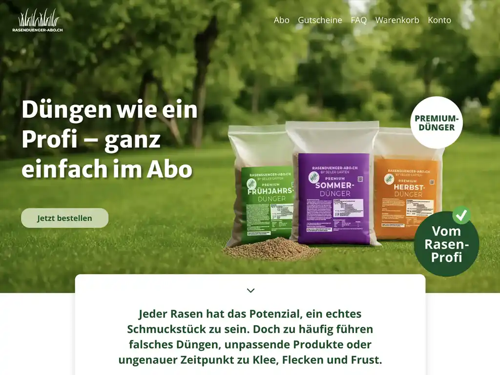 Rasendünger-Abo