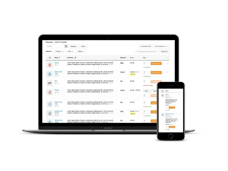 WooCommerce Product Table Lite