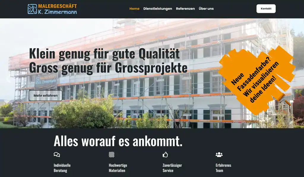 Webseite erstellen angebot